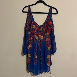 FREE PEOPLE | Mini V-neck Dress